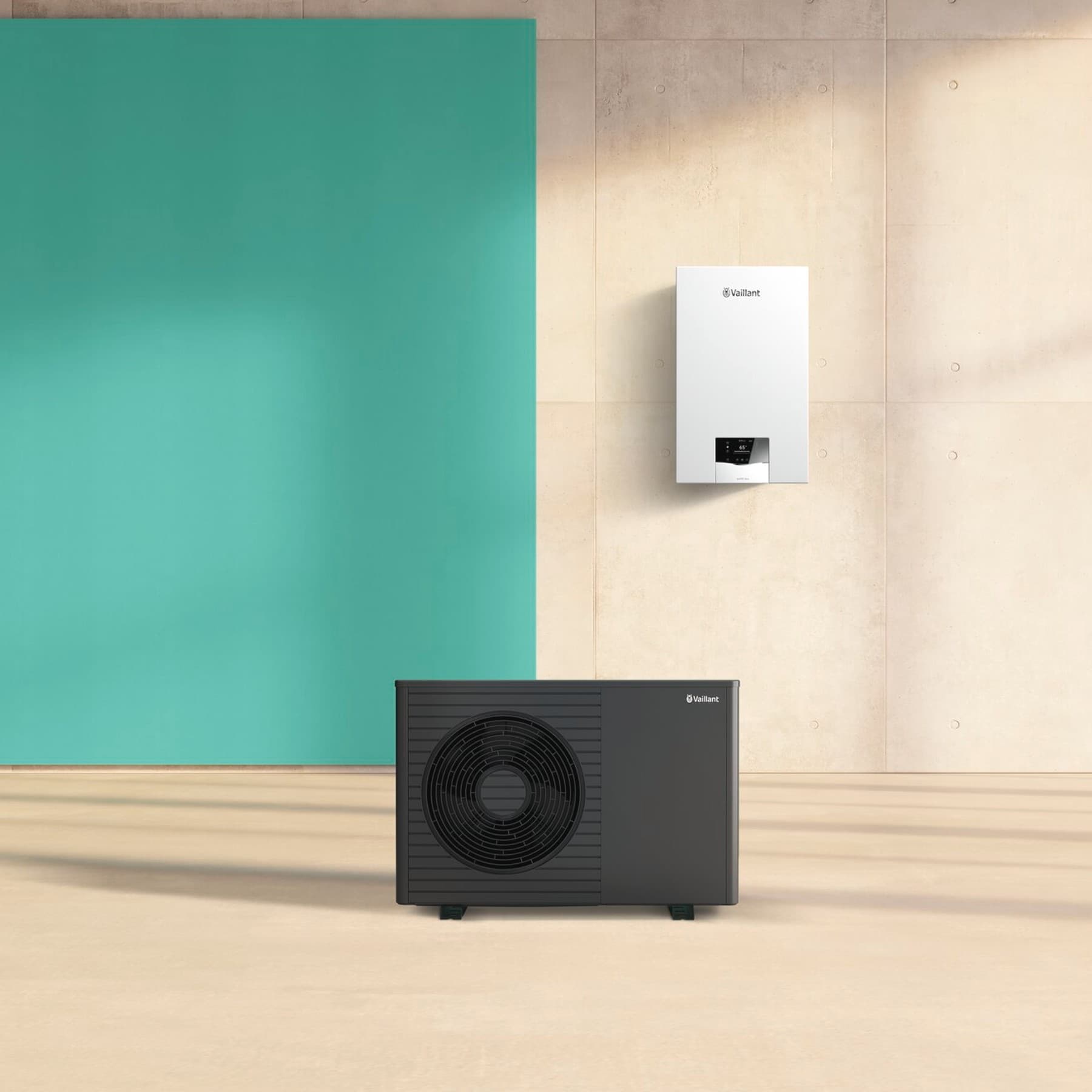Hybridný systém s tepelným čerpadlom aroTHERM plus a kondenzačným plynovým kotlom ecoTEC plus