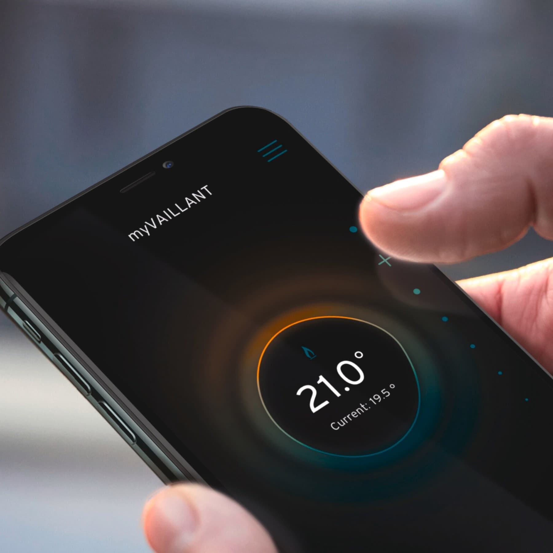 aplikácia Vaillant v mobile
